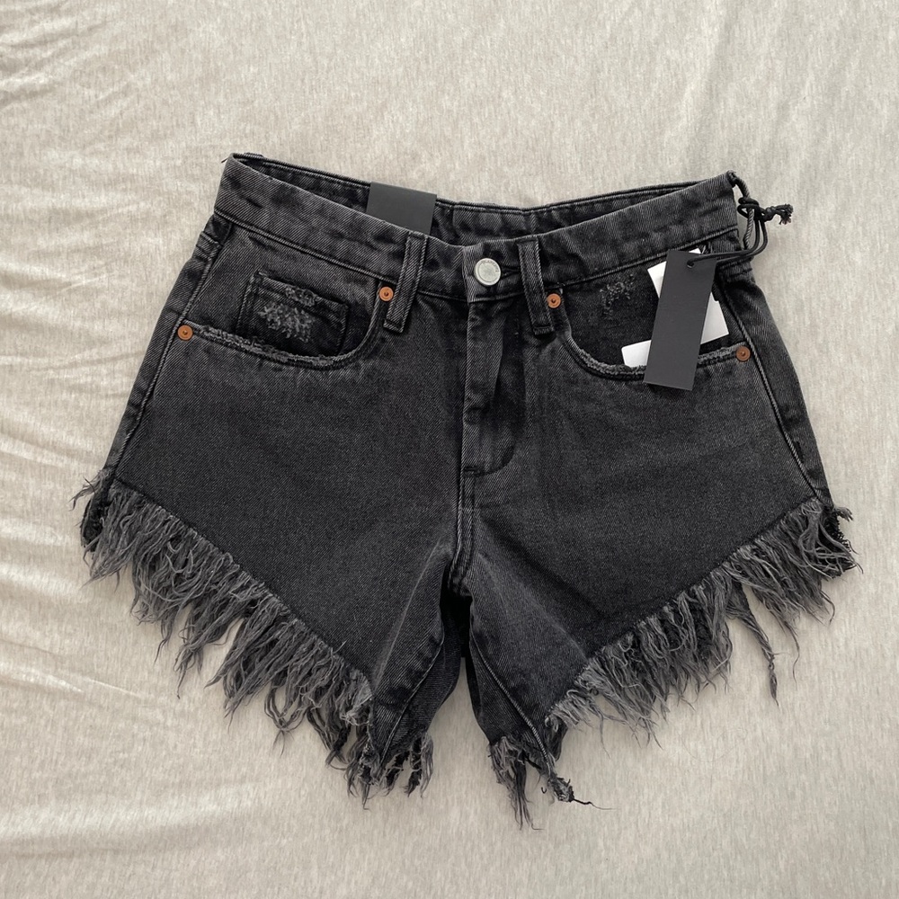 BLANK NYC High-rise Denim Shorts
